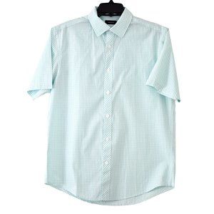 Alfani Plaid Button Up Shirt Men's size M